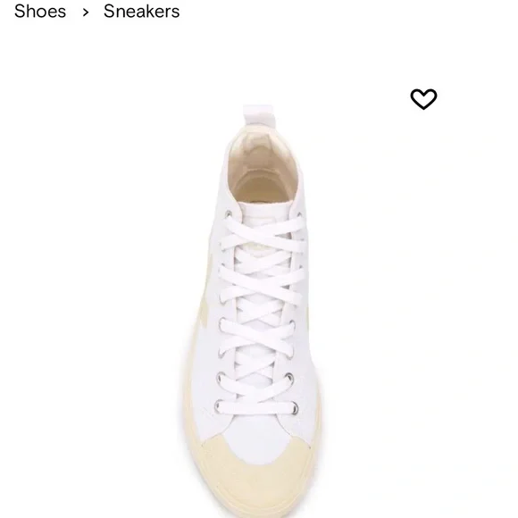 Veja white canvas hightop sneakers size 36 - Picture 5 of 7